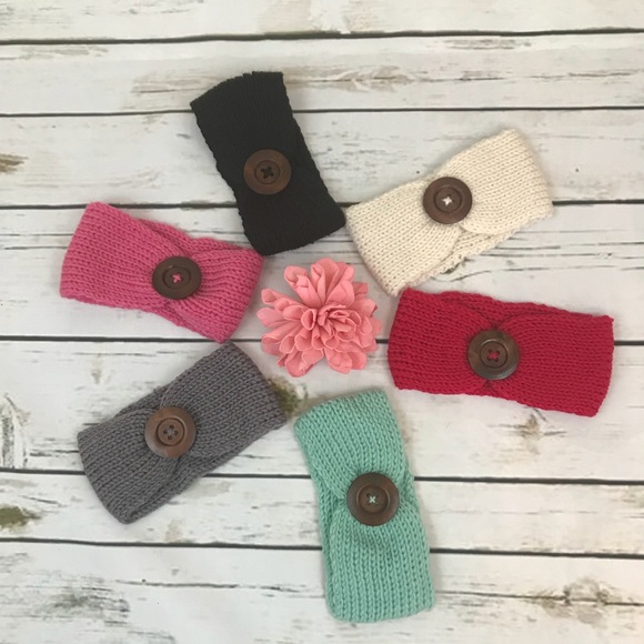 🌸Host Pick!🌸 Baby Knit Crochet Top Knot Headband - Picture 4 of 5